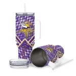 customized minnesota vikings chevron angle purple curved tumbler best selling.webp