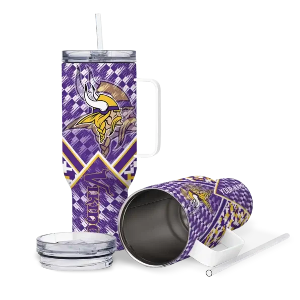 customized minnesota vikings chevron angle purple curved tumbler high quality.webp
