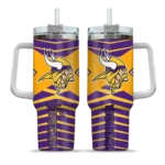 customized minnesota vikings chevron layers purple curved tumbler best selling.webp