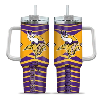 customized minnesota vikings chevron layers purple curved tumbler best selling.webp