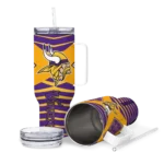 customized minnesota vikings chevron layers purple curved tumbler best selling.webp