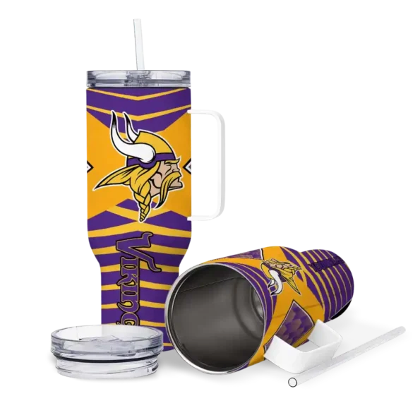 customized minnesota vikings chevron layers purple curved tumbler high quality.webp