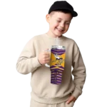 customized minnesota vikings chevron layers purple curved tumbler best selling.webp