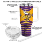 customized minnesota vikings chevron layers purple curved tumbler best selling.webp