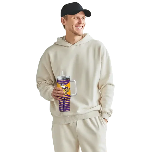 customized minnesota vikings chevron layers purple curved tumbler top rated.webp