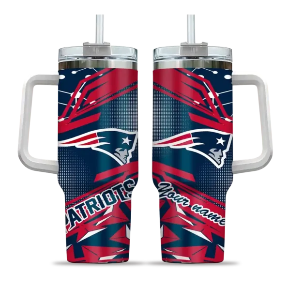 customized new england patriots abstract paths blue curved tumbler best selling.webp