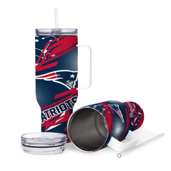 customized new england patriots abstract paths blue curved tumbler high quality.webp
