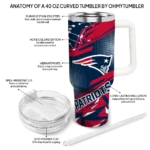 customized new england patriots abstract paths blue curved tumbler best selling.webp