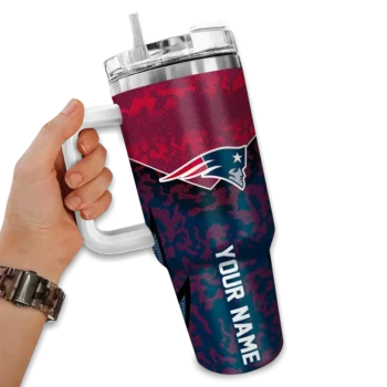 customized new england patriots chevron stripe blue curved tumbler fashion forward.webp
