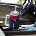 customized new england patriots chevron stripe blue curved tumbler best selling.webp