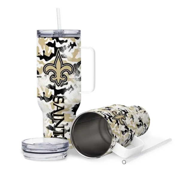 customized new orleans saints camo mashup gold white curved tumbler high quality.webp