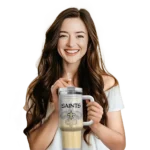 customized new orleans saints gradient dots gold curved tumbler best selling.webp