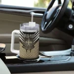 customized new orleans saints hex texture gold curved tumbler best selling.webp