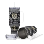 customized new orleans saints superman shield gold gray curved tumbler best selling.webp