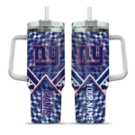 customized new york giants chevron angle blue curved tumbler best selling.webp
