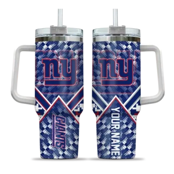 customized new york giants chevron angle blue curved tumbler best selling.webp