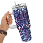 customized new york giants chevron angle blue curved tumbler best selling.webp