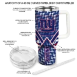 customized new york giants chevron angle blue curved tumbler best selling.webp