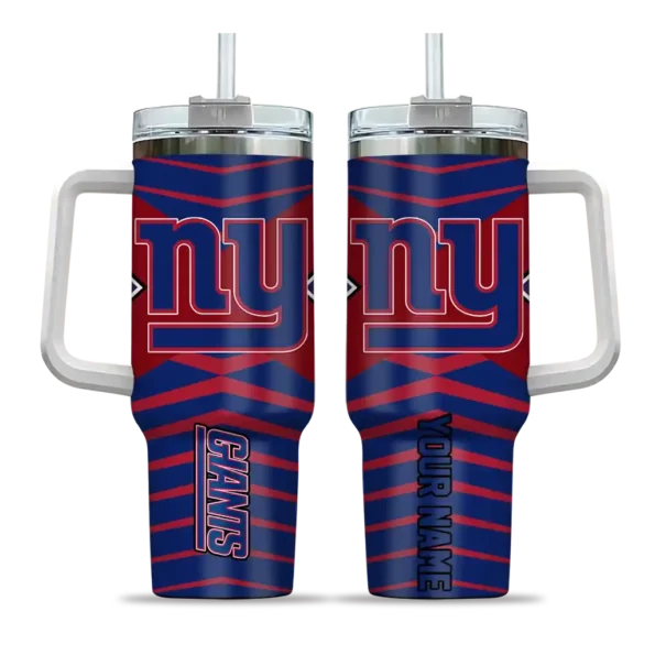 customized new york giants chevron layers blue curved tumbler best selling.webp