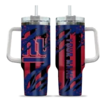 customized new york giants claw cut blue black curved tumbler best selling.webp
