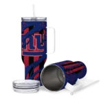 customized new york giants claw cut blue black curved tumbler best selling.webp