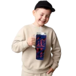 customized new york giants claw cut blue black curved tumbler best selling.webp