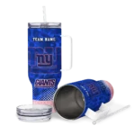 customized new york giants geometric prism blue curved tumbler best selling.webp