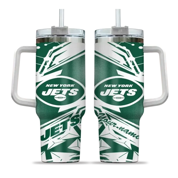 customized new york jets abstract paths green curved tumbler best selling.webp