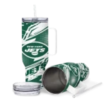 customized new york jets abstract paths green curved tumbler best selling.webp