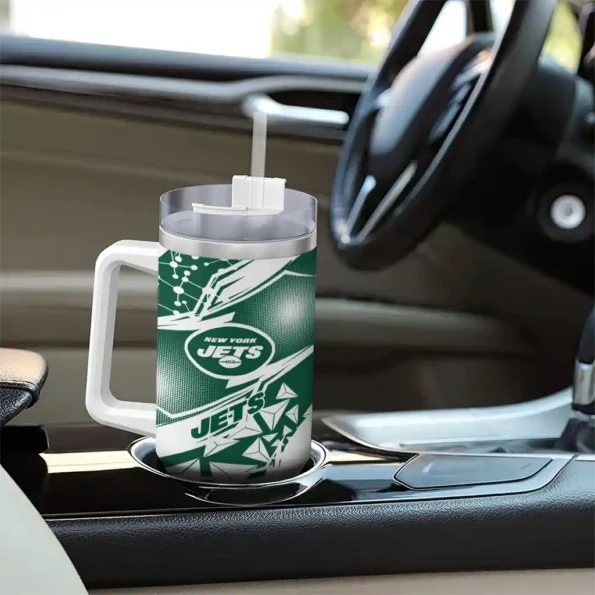 customized new york jets abstract paths green curved tumbler trendy.webp