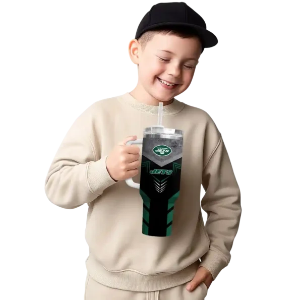 customized new york jets arrow armor green black curved tumbler latest model.webp