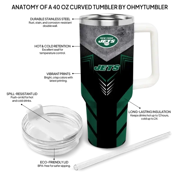 customized new york jets arrow armor green black curved tumbler new arrival.webp