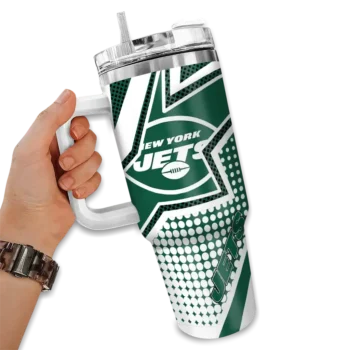 customized new york jets arrow burst green curved tumbler fashion forward.webp