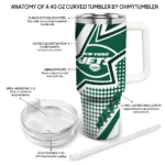 customized new york jets arrow burst green curved tumbler best selling.webp
