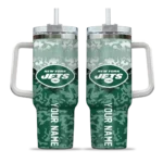 customized new york jets chevron stripe green curved tumbler best selling.webp