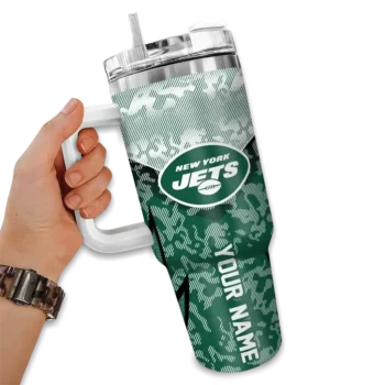 customized new york jets chevron stripe green curved tumbler fashion forward.webp