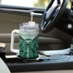 customized new york jets chevron stripe green curved tumbler best selling.webp