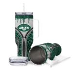 customized new york jets leopard zipper green curved tumbler best selling.webp