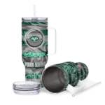 customized new york jets marbled stripes green curved tumbler best selling.webp