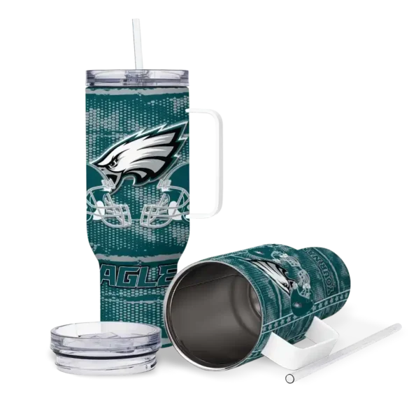 customized philadelphia eagles honey streaks green curved tumbler high quality.webp