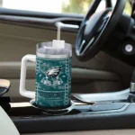 customized philadelphia eagles honey streaks green curved tumbler best selling.webp