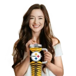 customized pittsburgh steelers chevron layers gold curved tumbler best selling.webp