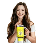 customized pittsburgh steelers geometric prism gold curved tumbler best selling.webp