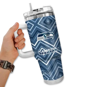 customized seattle seahawks bold diamonds blue curved tumbler fashion forward.webp