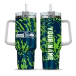 customized seattle seahawks burst swirl blue curved tumbler best selling.webp