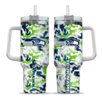 customized seattle seahawks camo mashup blue white curved tumbler best selling.webp