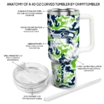 customized seattle seahawks camo mashup blue white curved tumbler best selling.webp