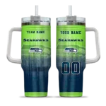 customized seattle seahawks gradient dots blue curved tumbler best selling.webp