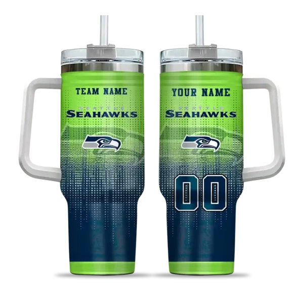customized seattle seahawks gradient dots blue curved tumbler best selling.webp