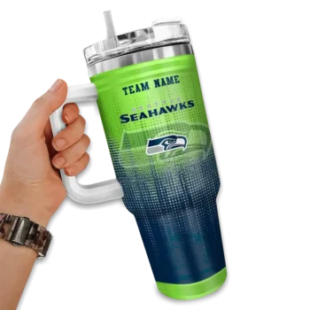 customized seattle seahawks gradient dots blue curved tumbler fashion forward.webp